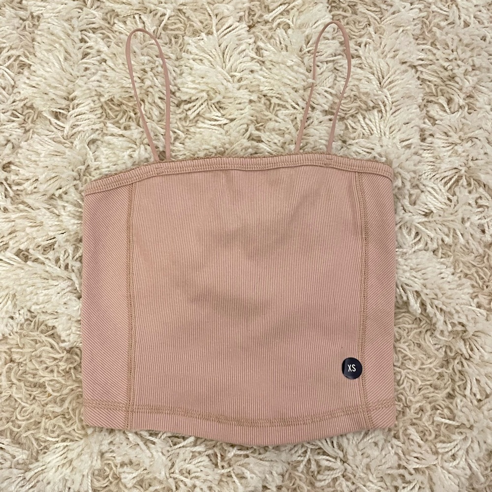 NWT Abercrombie Womens Crop Tank Top Pink Mauve - Picture 1 of 3